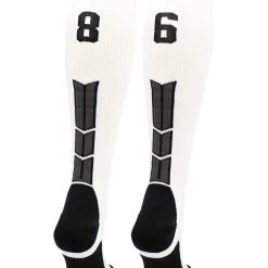 MadSportsStuff Softball Socks White Player ID Custom Number Over The Calf Socks For Softball Baseball Football Boys And Girls 147 MadSportsStuff Softball Socks White Player ID Custom Number Over The Calf Socks For Softball Baseball Football Boys And Girls