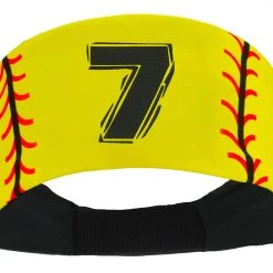 MadSportsStuff Softball Headband For Girls With Jersey Number (numbers 00-39) Headbands