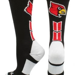 TCK Sports Louisville Cardinals Socks Baseline 3.0 Crew All Schools