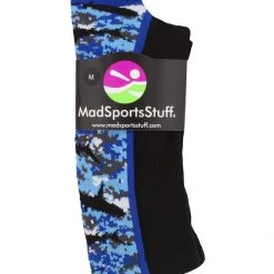MadSportsStuff Digital Camo Shark Socks Crew