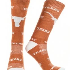 TCK All Schools Texas Longhorns Socks Crew Length Sock Mayhem
