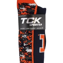 TCK Illinois Fighting Illini Socks Digital Camo Crew