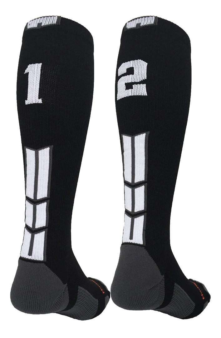MadSportsStuff Softball Socks Black Player ID Custom Number Over The Calf Socks For Softball Baseball Football Boys And Girls 67 MadSportsStuff Softball Socks Black Player ID Custom Number Over The Calf Socks For Softball Baseball Football Boys And Girls