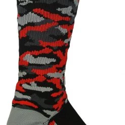 Basketball Socks TCK Sports Elite Woodland Camo Performance Crew Socks