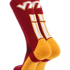 TCK Sports All Schools Virginia Tech Hokies Socks Baseline 3.0 Crew