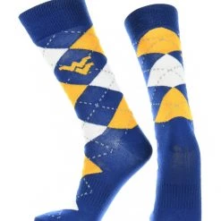 TCK West Virginia Mountaineers Argyle Dress Socks NCAA Fanwear Crew Length All Schools 5 TCK West Virginia Mountaineers Argyle Dress Socks NCAA Fanwear Crew Length All Schools