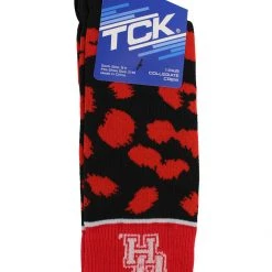 TCK All Schools Houston Cougars Socks Womens Savage Crew Socks