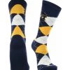 TCK All Schools Michigan Wolverines Argyle Dress Socks NCAA Fanwear Crew Length