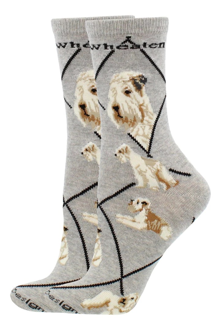 WHD Crazy Socks - Crew Wheaten Terrier Socks For Women Gift For Dog Lovers 2 WHD Crazy Socks - Crew Wheaten Terrier Socks For Women Gift For Dog Lovers