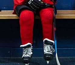 TCK Rib Knit Ice Hockey Socks- Youth And Adult Sizes- Made In The USA