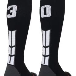 MadSportsStuff Softball Socks Black Player ID Custom Number Over The Calf Socks For Softball Baseball Football Boys And Girls 205 MadSportsStuff Softball Socks Black Player ID Custom Number Over The Calf Socks For Softball Baseball Football Boys And Girls