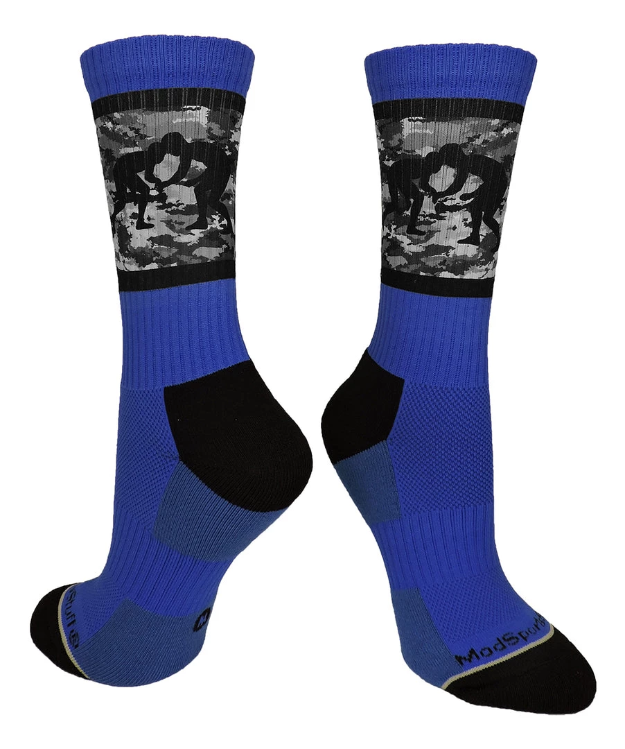 MadSportsStuff Wrestling Socks Fighting Wrestlers Athletic Crew Socks (multiple Colors) 6 MadSportsStuff Wrestling Socks Fighting Wrestlers Athletic Crew Socks (multiple Colors)