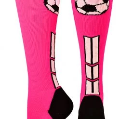 MadSportsStuff Soccer Socks With Soccer Ball Logo Over The Calf (multiple Colors)