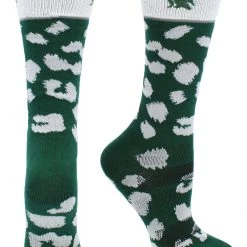 TCK Michigan State Spartans Socks Womens Savage Crew Socks