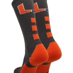 TCK Miami Hurricanes Socks Baseline Crew All Schools