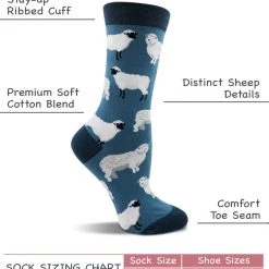 WHD Sheep Socks For Women - Sheep Lovers Gift - 2-Pack
