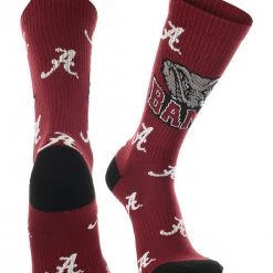 TCK All Schools Alabama Crimson Tide Socks Crew Length Sock Mayhem