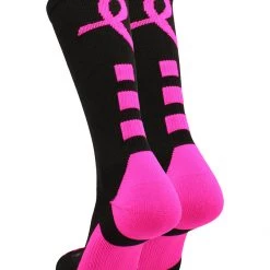 TCK All Schools Texas A&M Aggies Breast Cancer Awareness Crew Socks