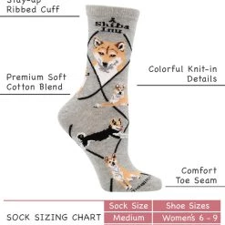 WHD Shiba Inu Socks For Women Gift For Dog Lovers