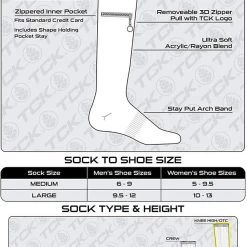 IQ Performance Knee High Socks With Pocket Miss Zippy Basic Socks