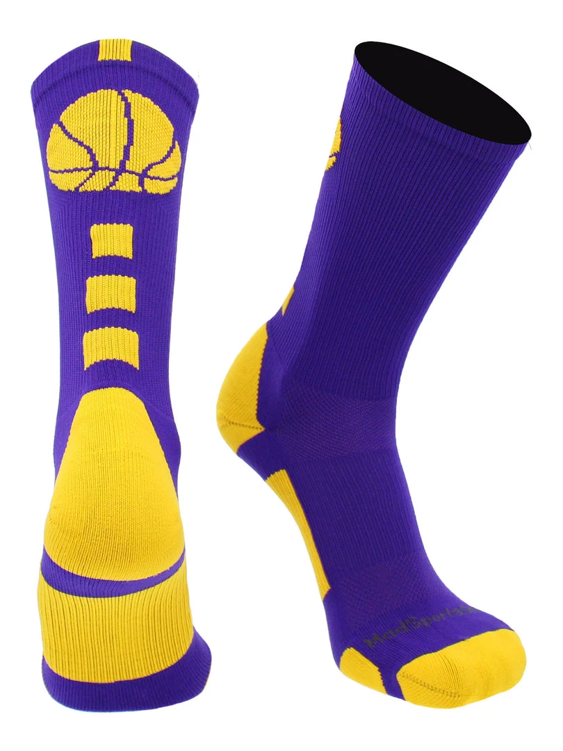 MadSportsStuff Basketball Socks For Boys, Girls, Men, Women- Athletic Crew Socks - Youth And Adult Sizes -Made In The USA 26 MadSportsStuff Basketball Socks For Boys, Girls, Men, Women- Athletic Crew Socks - Youth And Adult Sizes -Made In The USA