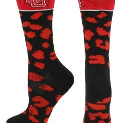 TCK Utah Utes Socks Womens Savage Crew Socks