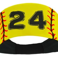 MadSportsStuff Softball Headband For Girls With Jersey Number (numbers 00-39) Headbands