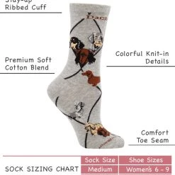 WHD Crazy Socks - Crew Dachshund Socks For Women Gift For Dog Lovers 7 WHD Crazy Socks - Crew Dachshund Socks For Women Gift For Dog Lovers