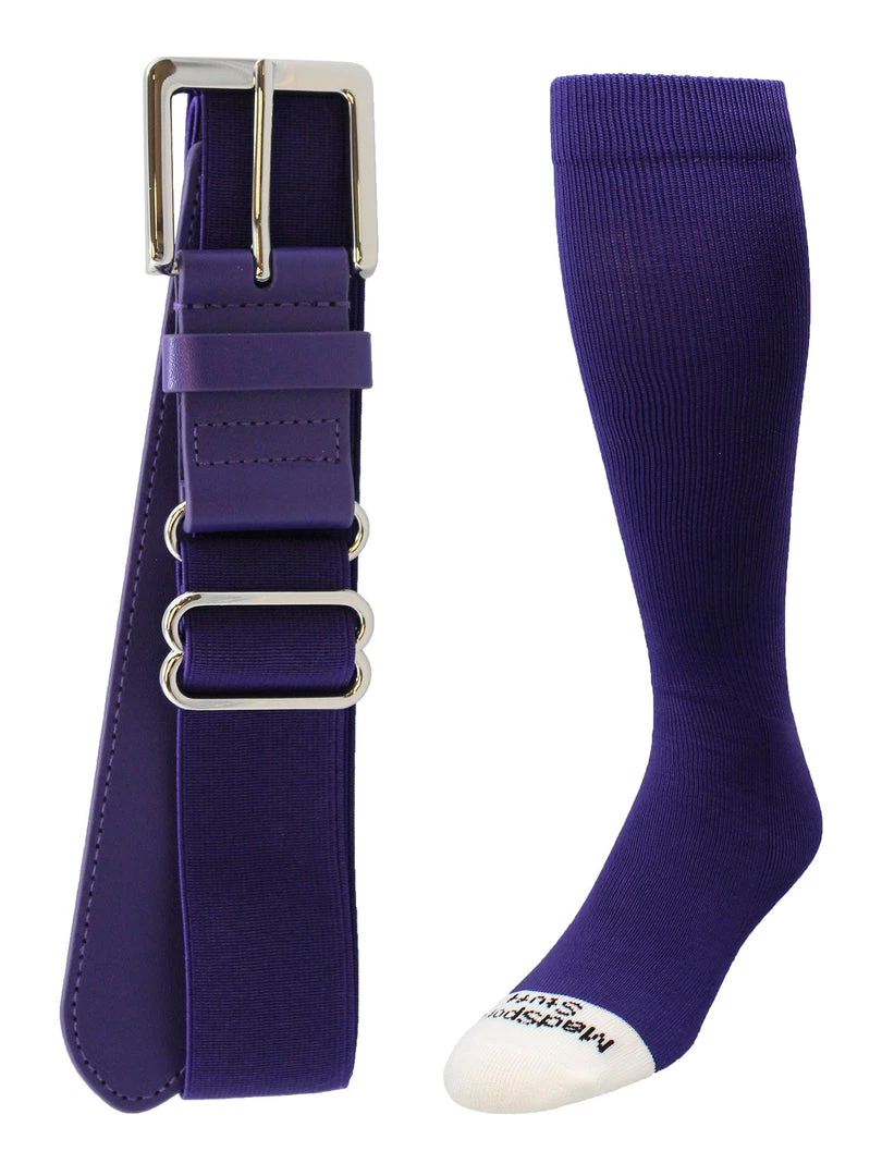 MadSportsStuff Pro Line Softball Socks And Belt Combo Youth And Adult 12 MadSportsStuff Pro Line Softball Socks And Belt Combo Youth And Adult