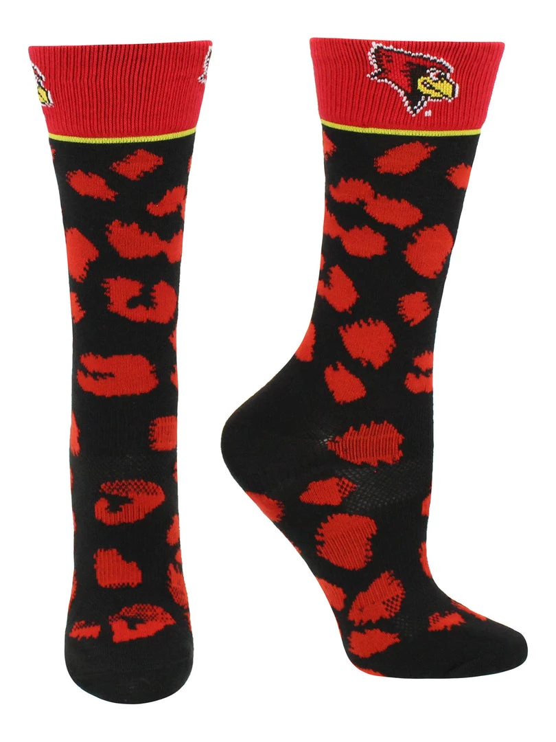 TCK ISU Illinois State Redbirds Socks Womens Savage Crew Socks 2 TCK ISU Illinois State Redbirds Socks Womens Savage Crew Socks