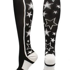 MadSportsStuff Crazy Socks With Stars Over The Calf Socks (multiple Colors)