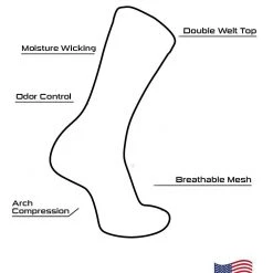 TCK Digital Camo Aware Crew Socks