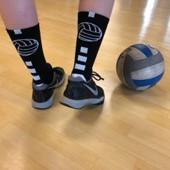 MadSportsStuff Volleyball Socks For Girls, Women & Teens In Crew Length 22 MadSportsStuff Volleyball Socks For Girls, Women & Teens In Crew Length