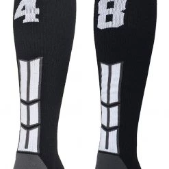 MadSportsStuff Softball Socks Black Player ID Custom Number Over The Calf Socks For Softball Baseball Football Boys And Girls 162 MadSportsStuff Softball Socks Black Player ID Custom Number Over The Calf Socks For Softball Baseball Football Boys And Girls
