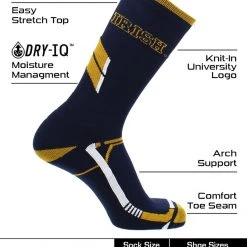 TCK Notre Dame Fighting Irish Socks Notre Dame University Fighting Irish Champion Crew Socks All Schools