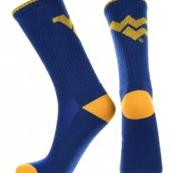 TCK West Virginia Mountaineers Socks Campus Legend Crew Length 5 TCK West Virginia Mountaineers Socks Campus Legend Crew Length