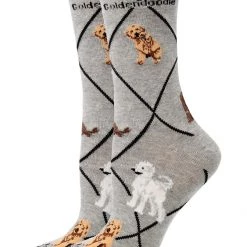 WHD Goldendoodle Socks For Women Gift For Dog Lovers