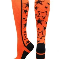 MadSportsStuff Crazy Socks With Stars Over The Calf Socks (multiple Colors)