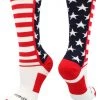 MadSportsStuff USA American Flag Stars And Stripes Crew Socks