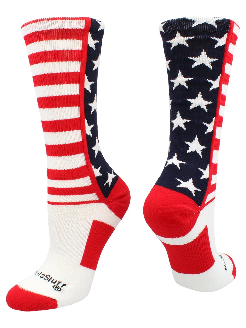 MadSportsStuff USA American Flag Stars And Stripes Crew Socks 1 MadSportsStuff USA American Flag Stars And Stripes Crew Socks