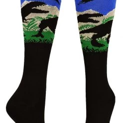MadSportsStuff Soccer Socks Wild T-Rex Dinosaur Socks Over The Calf