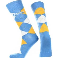 TCK UCLA Bruins Argyle Dress Socks NCAA Fanwear Crew Length