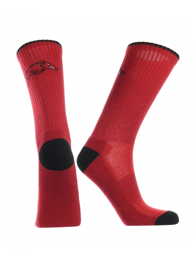 TCK All Schools Arkansas Razorbacks Socks Campus Legend Crew Length 4 TCK All Schools Arkansas Razorbacks Socks Campus Legend Crew Length