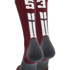 MadSportsStuff Maroon Player ID Custom Number Crew Socks For Basketball Lacrosse Volleyball Boys And Girls Volleyball Socks 130 MadSportsStuff Maroon Player ID Custom Number Crew Socks For Basketball Lacrosse Volleyball Boys And Girls Volleyball Socks