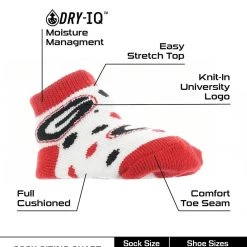 TCK All Schools Georgia Bulldogs Toddler Socks Low Cut Little Fan