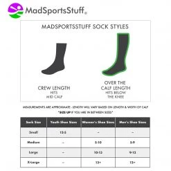 MadSportsStuff Dugout 3 Stripe Baseball Socks Over The Calf Length Pattern E