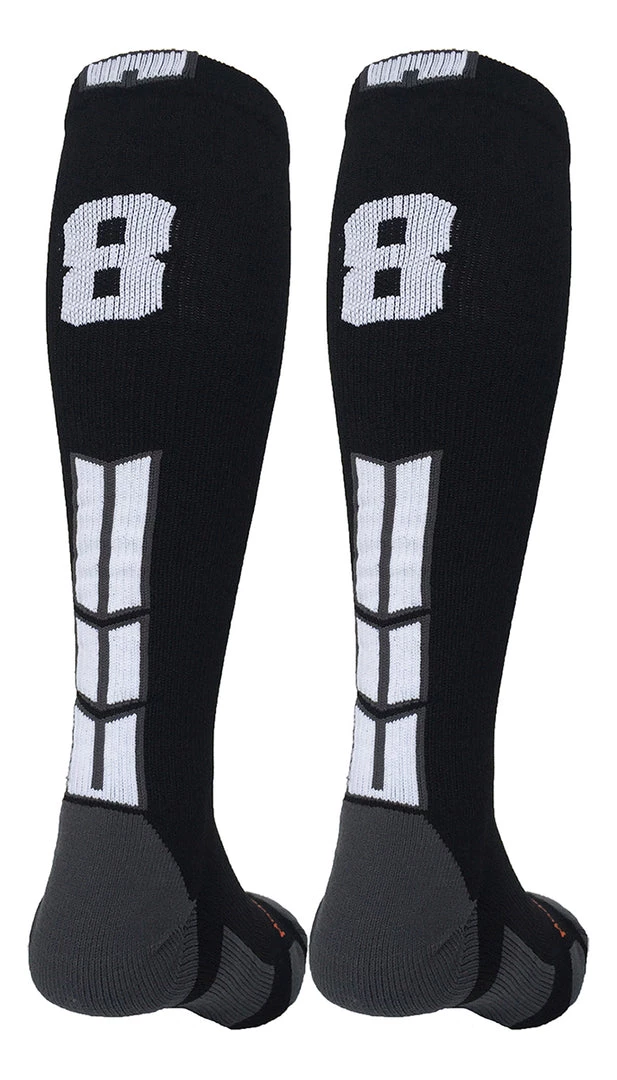MadSportsStuff Softball Socks Black Player ID Custom Number Over The Calf Socks For Softball Baseball Football Boys And Girls 42 MadSportsStuff Softball Socks Black Player ID Custom Number Over The Calf Socks For Softball Baseball Football Boys And Girls