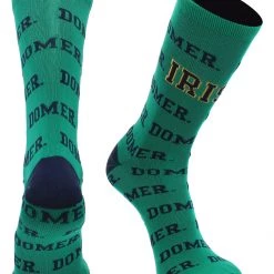 TCK Notre Dame Fighting Irish Socks University Of Notre Dame Fighting Irish Mayhem Crew Socks