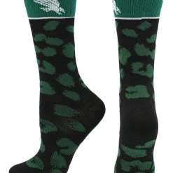 TCK UNT North Texas Mean Green Socks Womens Savage Crew Socks All Schools