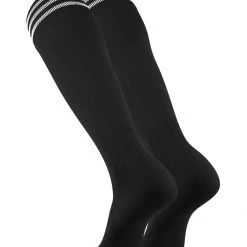 TCK Soccer Socks With Stripes- For Boys Or Girls- Men Or Women - Extra Cross-Stretch For Shin Guards
